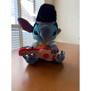 Disney Store Exclusive Elvis Stitch‎ Plush with Guitar Stuffed Animal Toy